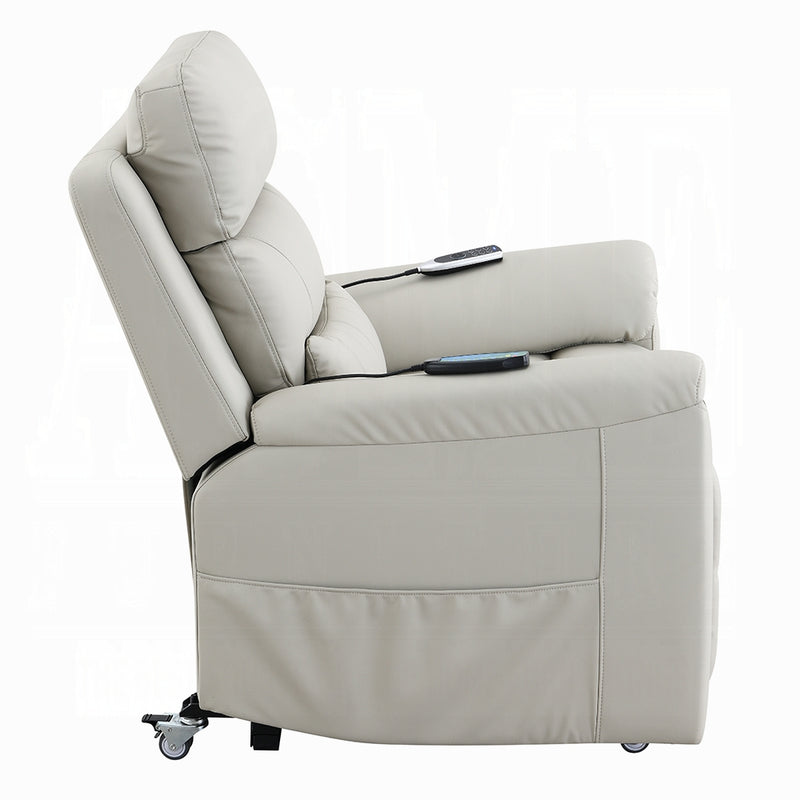 Acme Furniture Marsha Light Gray Power Recliner