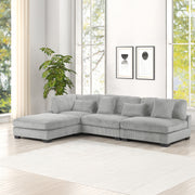 Galaxy Home Bentley Cream Setup 1 Sectional