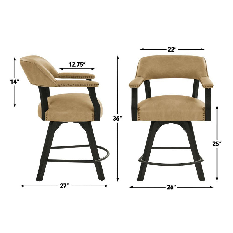 Steve Silver Rylie Camel Natural 5pc Counter Set