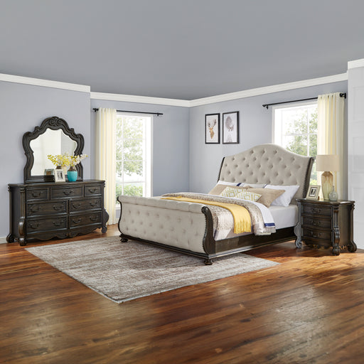Steve Silver Rhapsody Molasses 5pc King Sleigh Bedroom Set