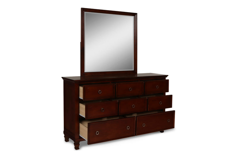 New Classic Furniture Tamarack White Solid Dresser And Mirror