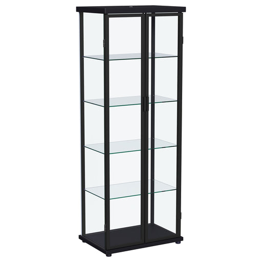 Coaster Furniture Aero Black LED Display Curio Cabinet