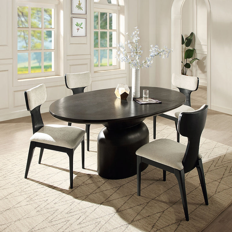 Acme Furniture Marioly Ash Black Dining Table
