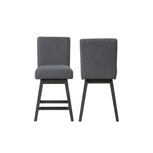2 New Classic Furniture High Line Gray Swivel Counter Chairs