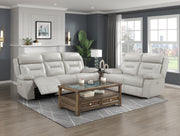 Home Elegance Laconia Gray Power Double Reclining Sofa