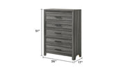 Galaxy Home Denver White 5 Drawer Chest