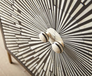 Steve Silver Amika Black White 2 Door Sunburst Boneinlay Sideboard