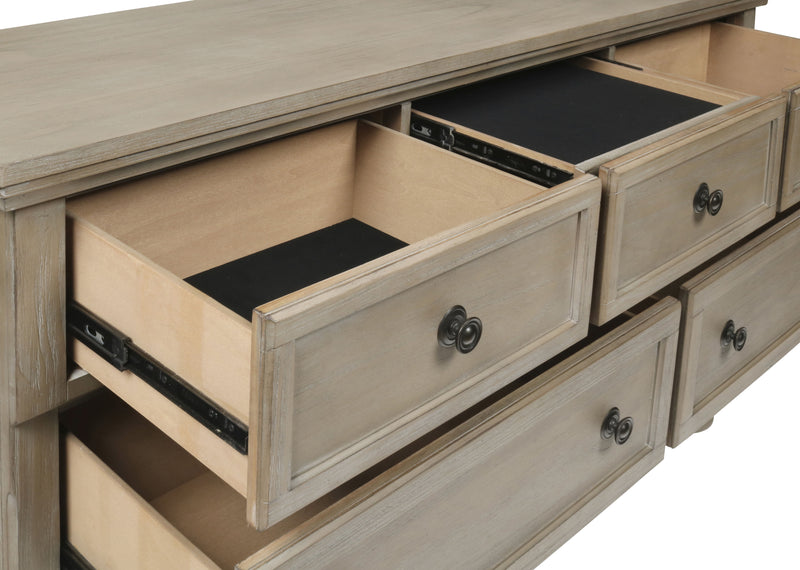 New Classic Furniture Allegra Gray Pewter Dresser