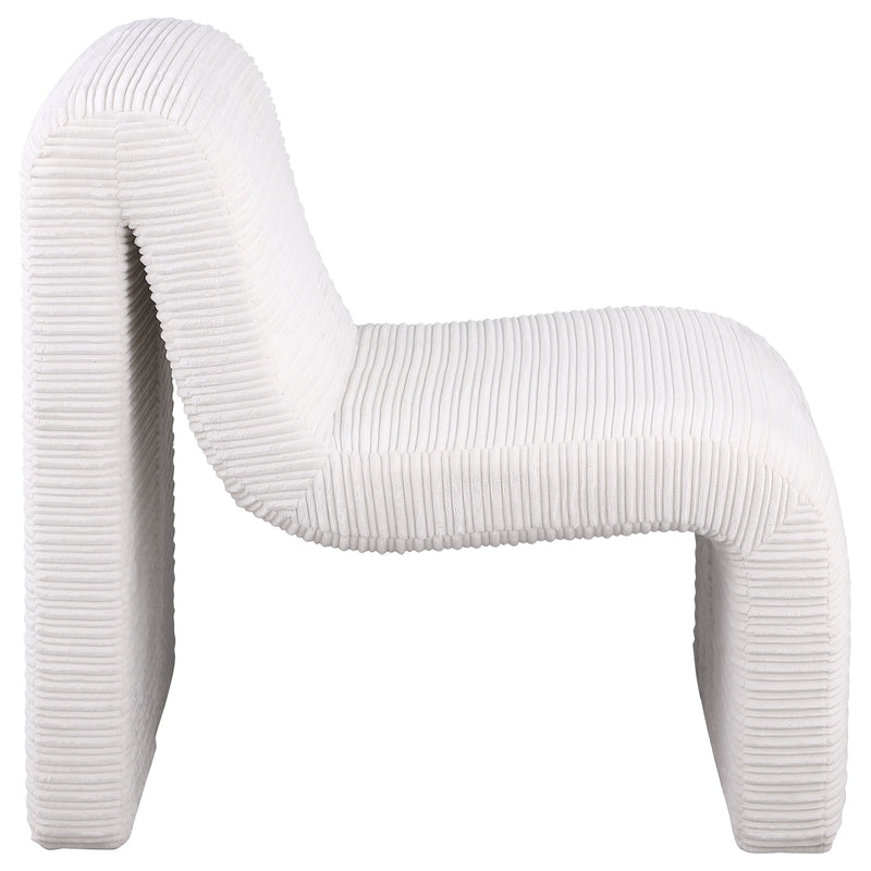 Coaster Furniture Drayton Ivory White Armless Accent Chair