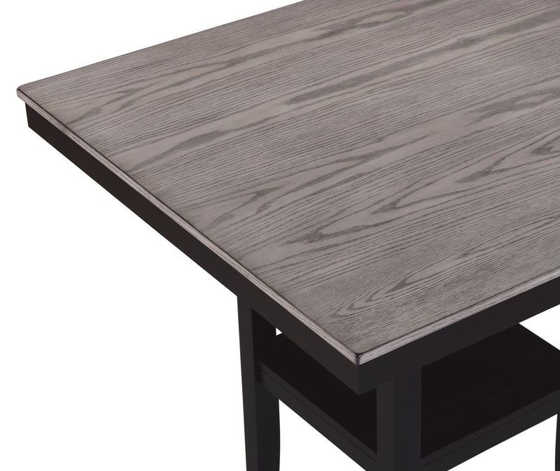 Crown Mark Lester Drift Wood 5pc Counter Height Table Set