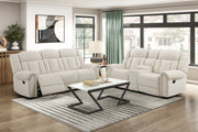 Home Elegance Nutmeg Beige 2pc Living Room Set