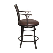 Steve Silver Bayview Dark Brown Swivel Counter Stool