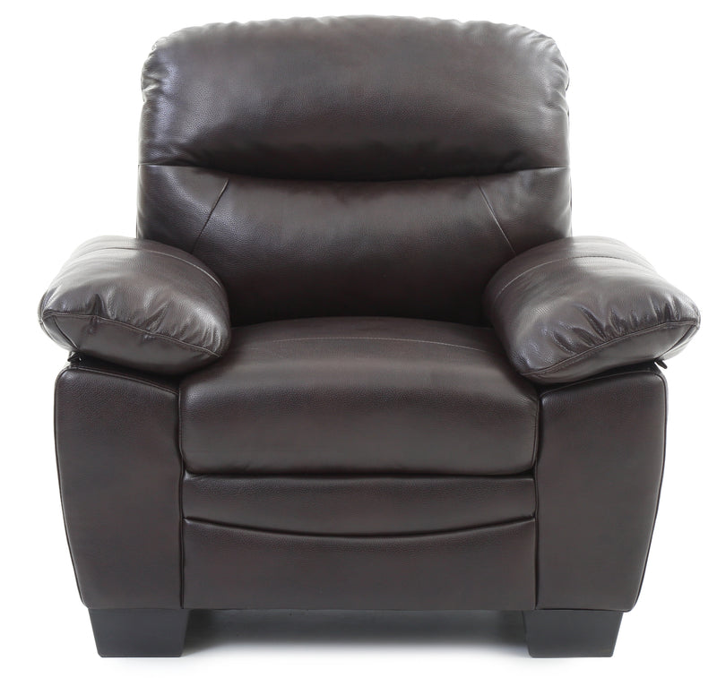 Glory Furniture Marta Gray Faux Leather Chair