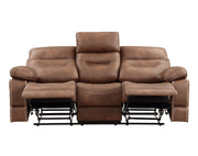 Steve Silver Rudger Moonlight Gray Manual Reclining Sofa