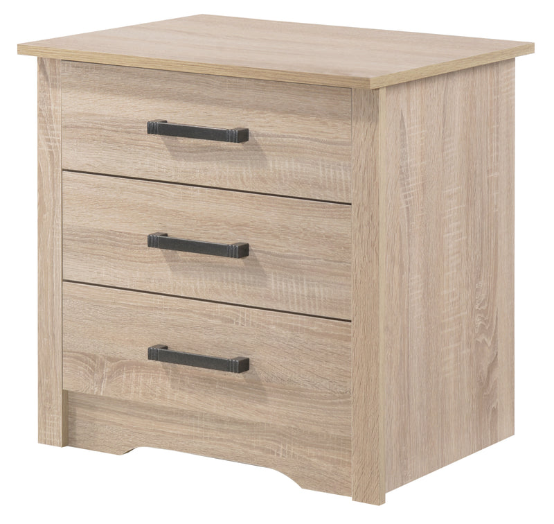 Glory Furniture Hudson Sandle 3 Drawers Nightstand