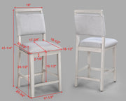 2 Crown Mark Blanche Counter Height Chairs