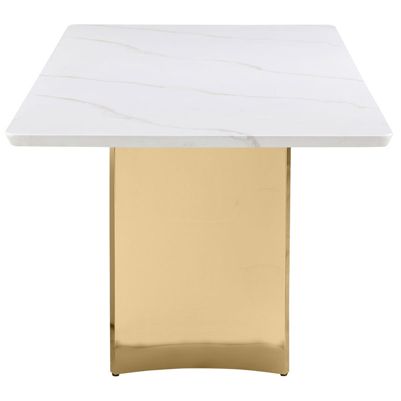 Coaster Furniture Tevlin White 79 Inch Dining Table