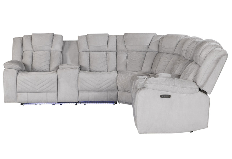 Global Furniture U7068 Ash Sectional