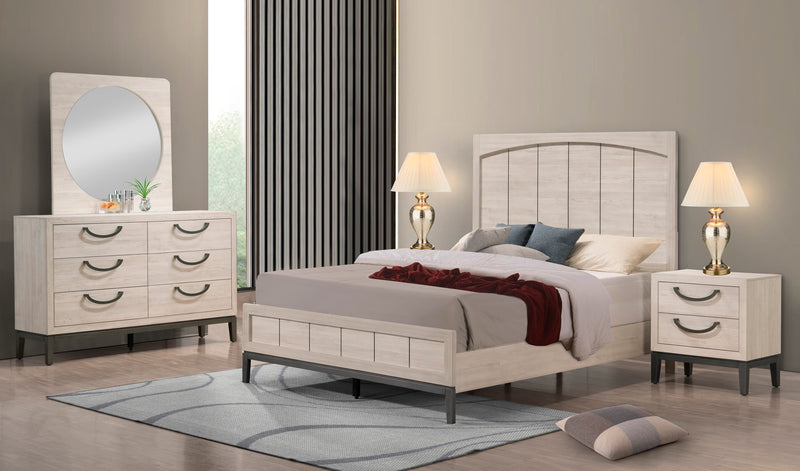Crown Mark Veda 4pc Bedroom Set With King Bed