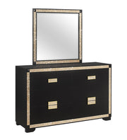 Global Furniture Blake Black Gold Dresser