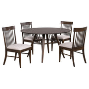 Coaster Furniture Everton Dark Walnut Brown 5pc Dining Room Set