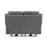 Home Elegance Laconia Brown Power Double Reclining Love Seat