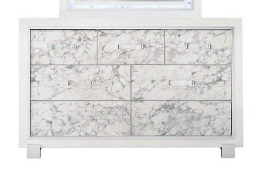 Global Furniture Santorini White Drawer Dresser