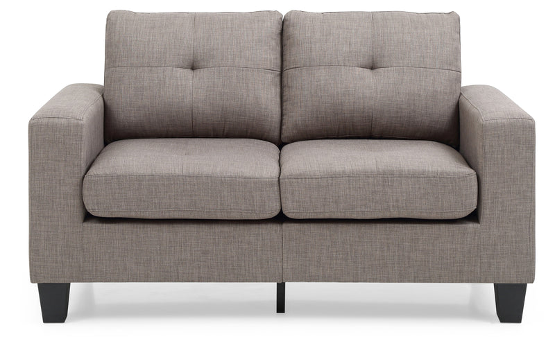 Glory Furniture Newbury Gray Fabric Modular Loveseat