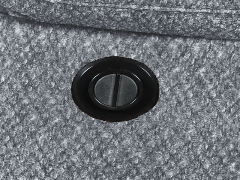 New Classic Furniture Bravo Light Gray Console Loveseat With Power Footrest