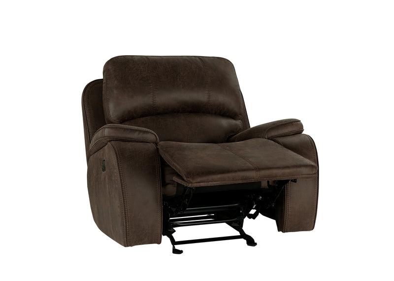 New Classic Furniture Brooking Brown Glider Recliner
