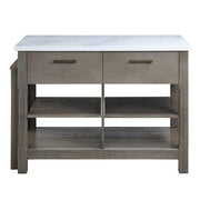 Acme Furniture Feivel Rustic Oak Pull Out Kitchen Island
