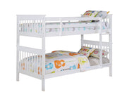 Coaster Furniture Chapman White Twin Over Twin Bunk Bed with Trundle