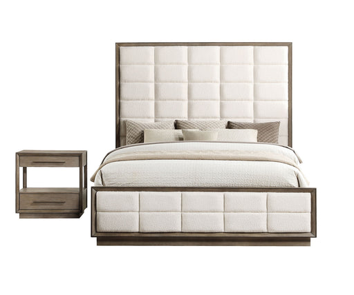 Coaster Furniture Durango Washed Oak Brown 2pc Bedroom Set with King Bed