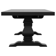 Coaster Furniture Florence Distressed Black Extension Dining Table