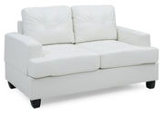 Glory Furniture Sandridge White Loveseat
