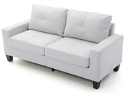 Glory Furniture Newbury White Faux Leather Modular Sofa