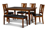 New Classic Furniture Dixon Dark Espresso 6pc Dining Set