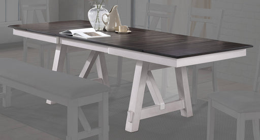 New Classic Furniture Maisie White Brown Dining Table