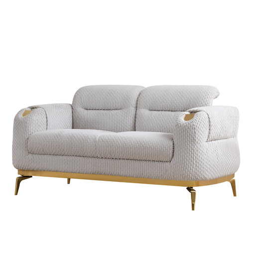 Galaxy Home Zoe Gray Loveseat