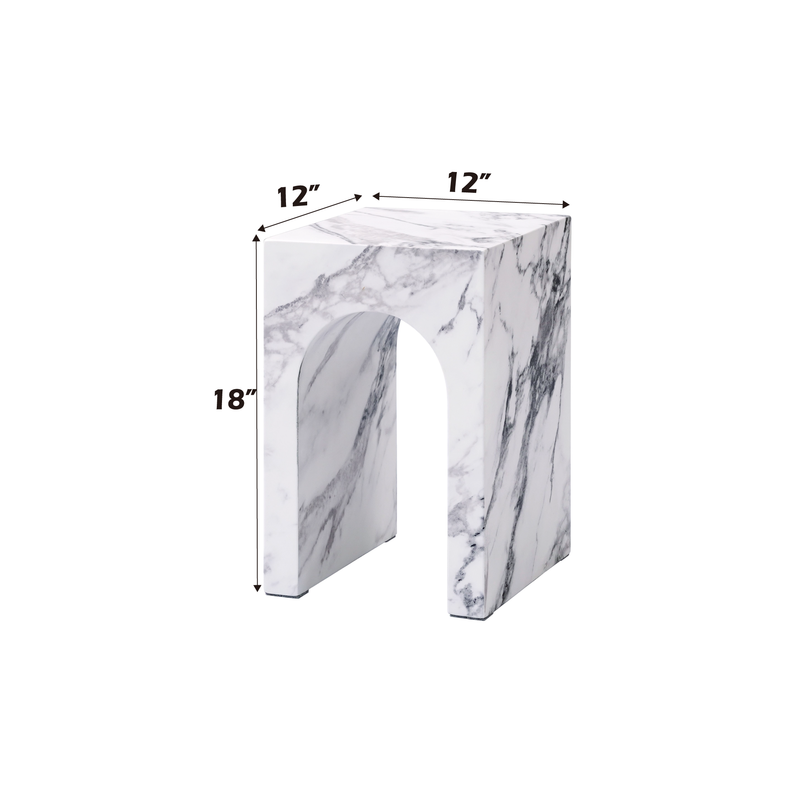 Acme Furniture Fritzy White Square End Table