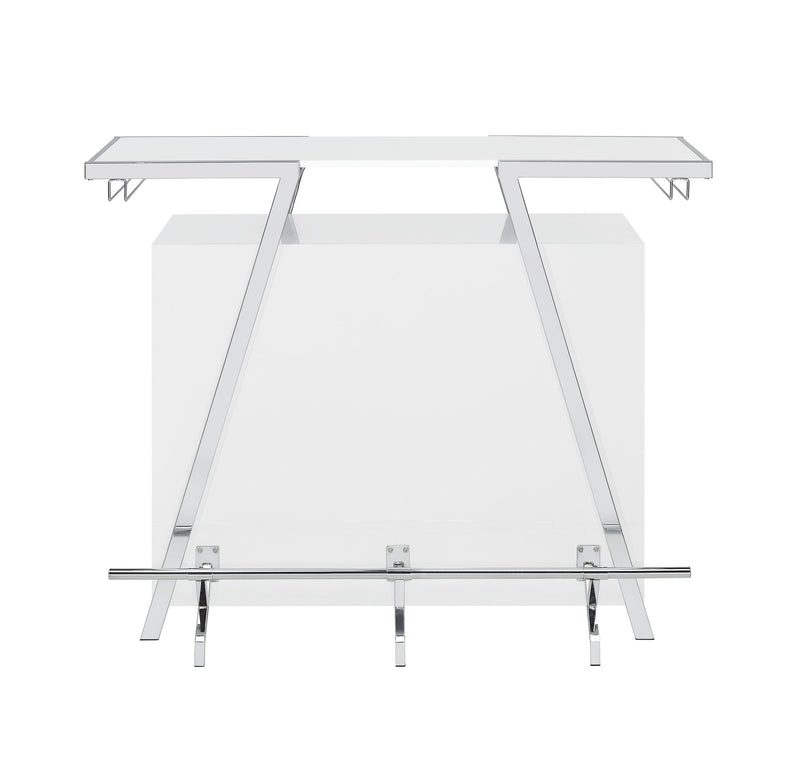 Steve Silver Zena White Bar Table
