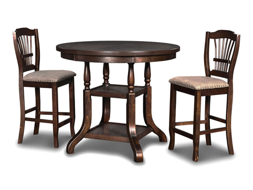 New Classic Furniture Bixby Black Espresso 3pc Counter Height Set