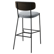 2 Coaster Furniture Elison Grey Pub Height Bar Stools