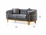 Galaxy Home Vanessa Taupe Loveseat