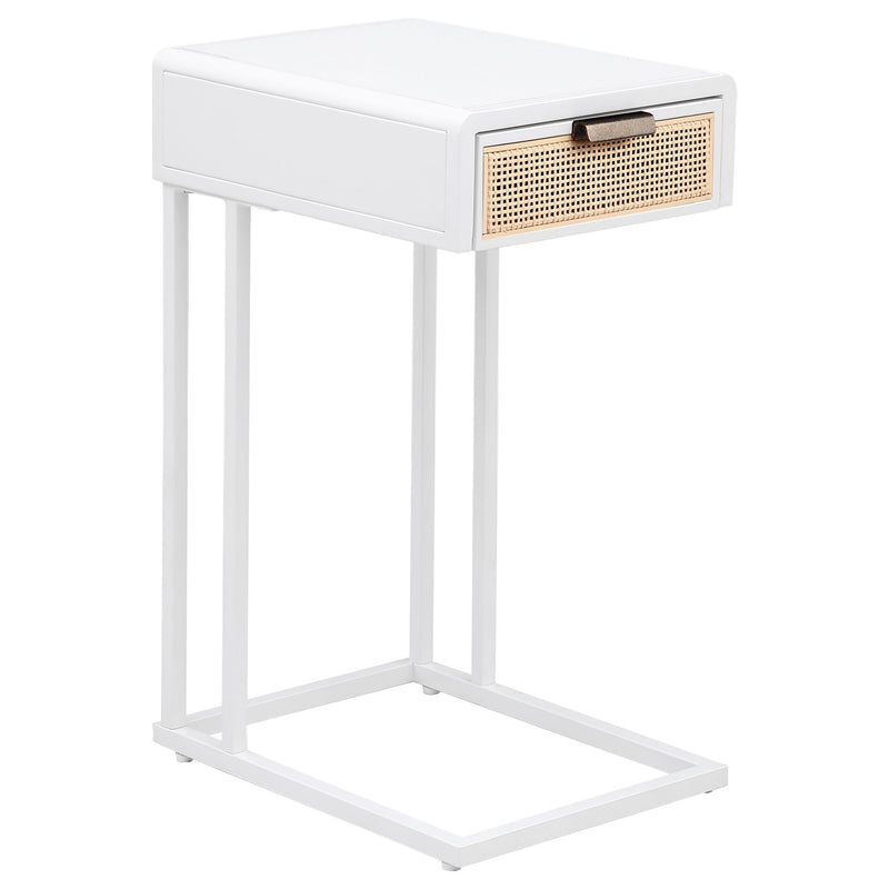 Coaster Furniture Amherst White Side Table