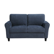 Home Elegance Ellery Blue Love Seat