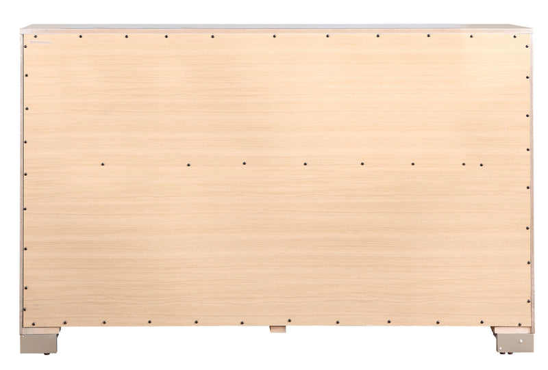 Glory Furniture Alana Silver Champagne Dresser