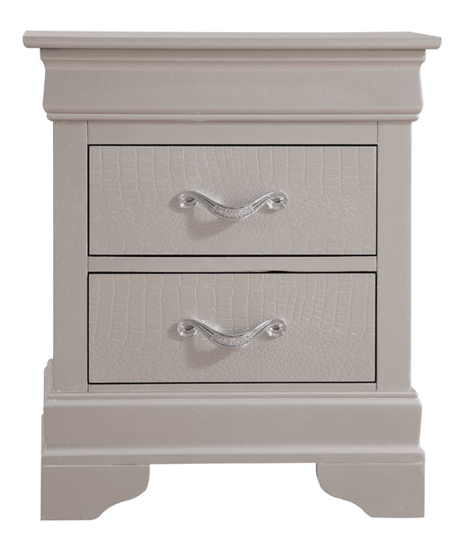 Glory Furniture Lorana White Pearl Nightstand