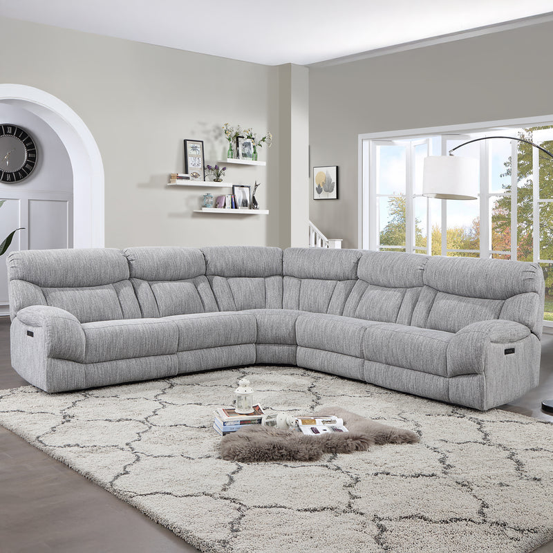Steve Silver Park City Gray 5pc Sectional