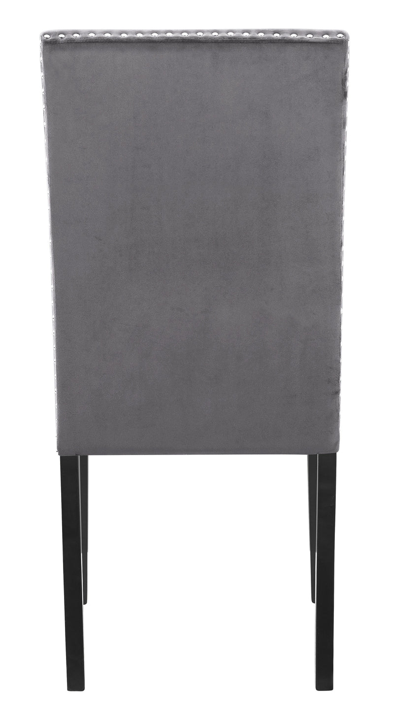 New Classic Furniture Celeste Black Gray 5pc Round Dining Room Set